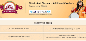 अॅमेझॉन ग्रेट इंडियन सेल १० ऑक्टोबरपासून सुरू : सर्वात मोठ्या ऑफर्स!