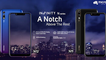मायक्रोमॅक्स Infinity N11, N12 सादर : नॉच असलेले फोन्स!