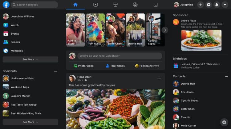 Facebook-News-Feed-Dark-Mode