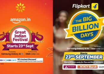 फ्लिपकार्ट व ॲमेझॉनचे सर्वात मोठे सेल २३ सप्टेंबरपासून!